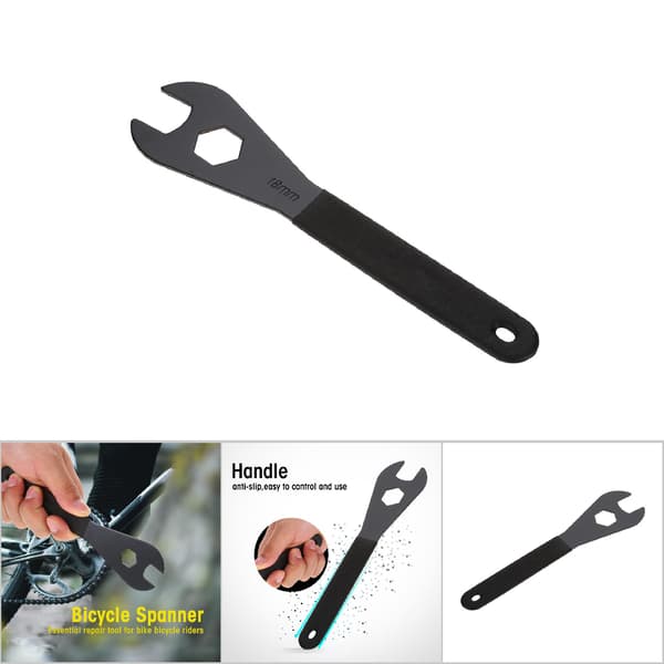Holdbar multifunktionel keglenøgle i kulstofstål til cykelreparation (18 mm)