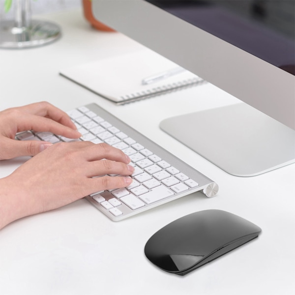 TM‑823 Høj Sensitivitet 1200DPI 2.4GHz Trådløs Touch Mus Præcis Positionering til Laptop Note Sort