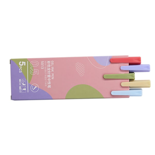 5 stk. Gel Pen Morandi Farvesystem ABS Frostet Krop Udskiftelig Refill Marker Pen til Studerende 5013