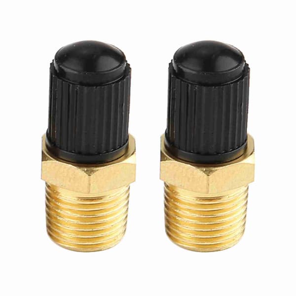 2 stk. 1/8\" NPT MPT messing luftkompressortank påfyldningsventil
