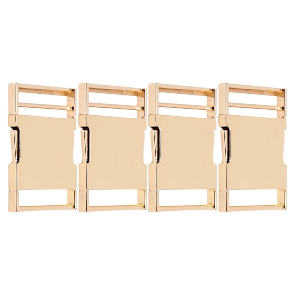 4 Set Sidospännen Justerbara DIY Produktion Hög Hårdhet Legering Bältesspänne för Ryggsäckar Resväskor Bälte