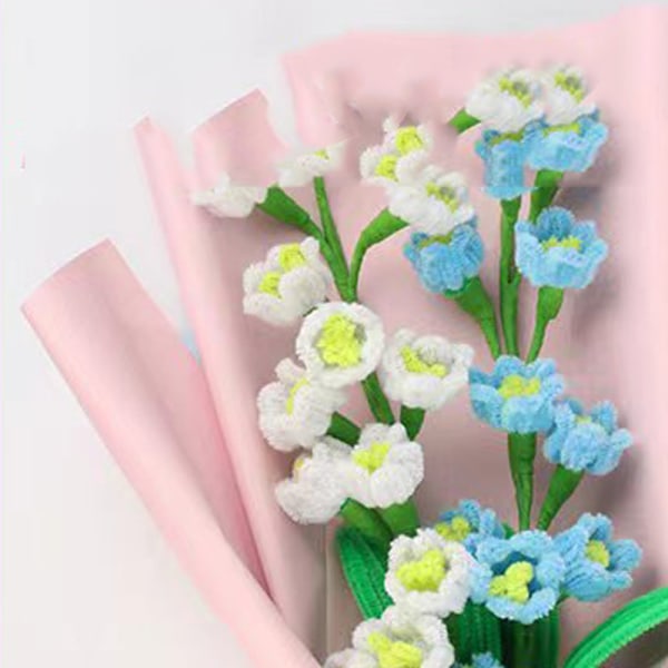 Rörrenare Färgglad Utsökt Vacker Böjbar Slitstark Rörrenare Hantverk DIY Handgjorda Leksaker Bell Orchid