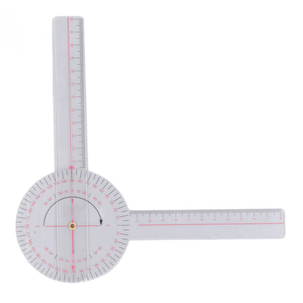 Ortopedisk goniometer - 360° vinkelgradient för knäled, armbåge och axel - liten storlek (20,1 cm/7,9 tum)