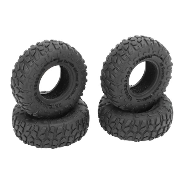 4st 1,0 tums RC-däck Mjukt gummi All Terrain Ersättning RC-bildäck för Axial SCX6 1/6 RC-bil