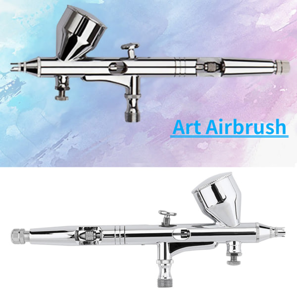 Art-ruiskupistooli kakulle/naulille/mallille – kaksitoiminen airbrush-sarja 0,2 mm/0,3 mm/0,5 mm neulalla