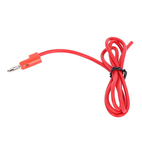 4 mm bananplugg hane till hane testledning lödfri mässing elektrisk testkabel J.70005Röd