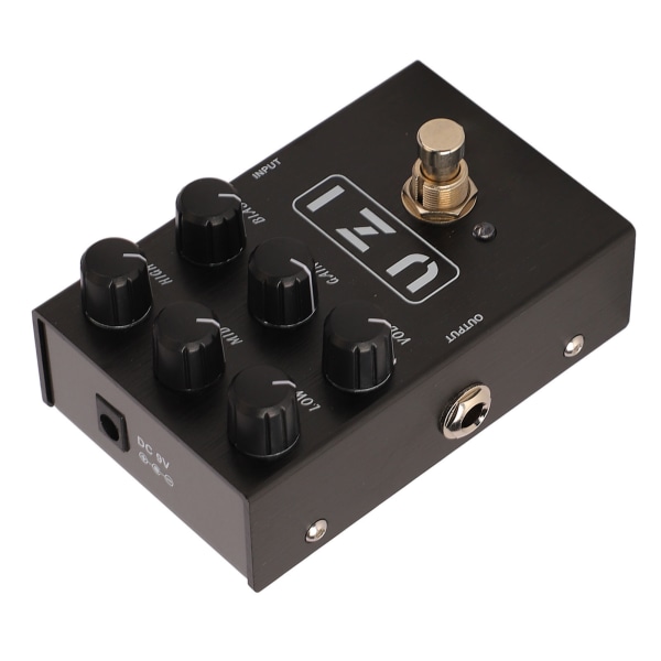 Elektrisk gitareffekter Drive Pedal Effector Simulerer gitarforvrengning og overdriveeffekter AN 35 Black