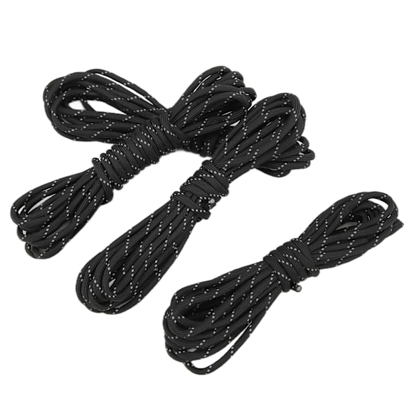 4 stk Paracord-reb reflekterende multifunktionelt fugtsikker korrosionsbeskyttende slidstærkt Guyline-telttov til camping