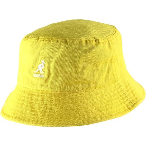 Modebroderad Bucket Hat Fisherman Hat Man Kvinnor，（Känguru-Gul）