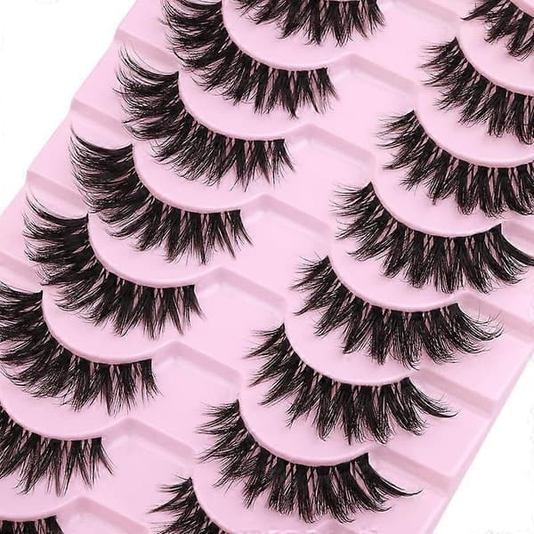 False Eyelashes Clear Natural Eyelash Extension Cat Eyes Curled