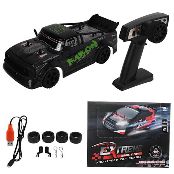 RC-bil 1/24 Racing Elektrisk Driftbil Lång Standbytid 50m Fjärrkontroll Avstånd för Barn över 14 År
