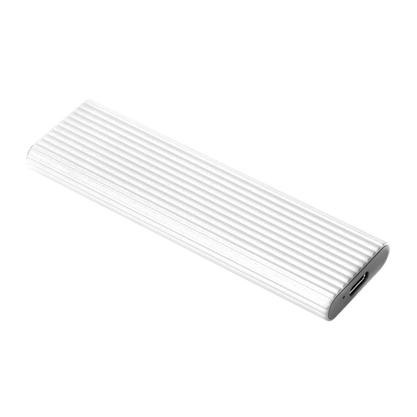 SSD-kabinet M.2 NGFF SATA-adapterboks B-nøgle B+M-nøgle Ekstern harddisk-etui til Win Xp/7/8/(sølv) Argent