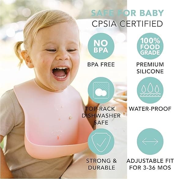 Waterproof Silicone Bib for Feeding