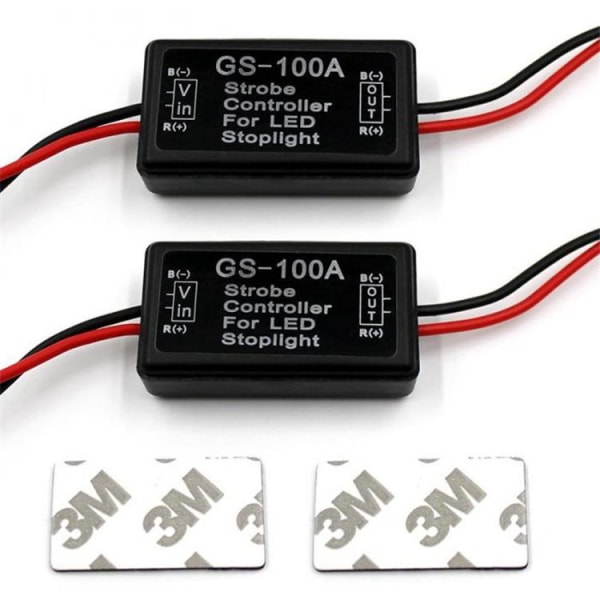 2stk-GS-100A bil LED-baklyskontroller