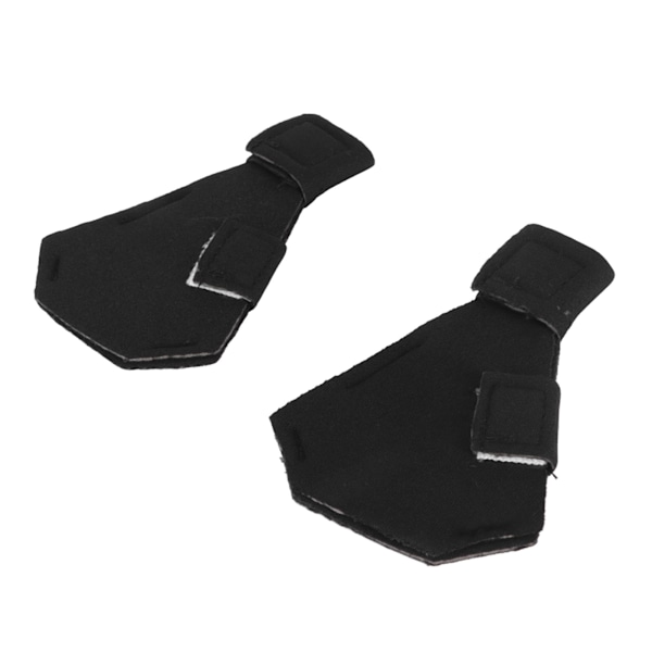 1 Par Andestøvler Åndbare Komfortable Tynde Beskyttende Vandfuglesko til And Gås Vandfugle Sort 9x6.5cm / 3.5x2.6in