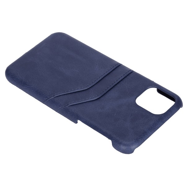 Slim Card Slots PU Läder Kamera Lins Skydd Phone case för IPhone 11 Pro Max 6.5inBlue
