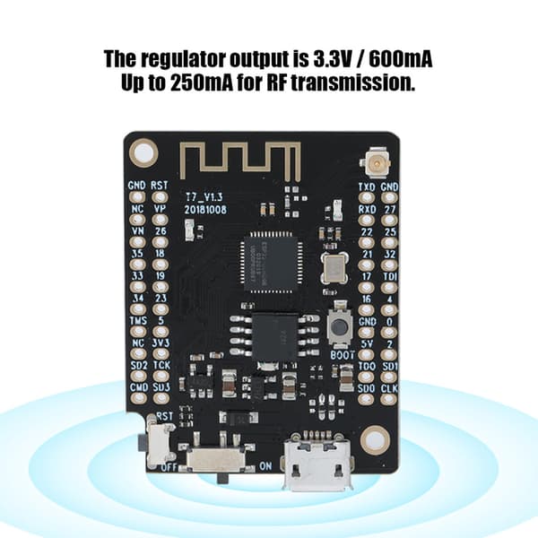TTGO Mini32 V2.0.13 520kB Intern SRAM ESP32 WiFi Bluetooth Modul Utviklingskort