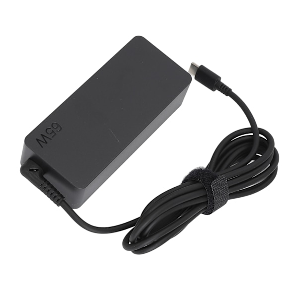 Laptop-strömadapter 20V 3.25A Typ C Plast Typ C Strömadapter med strömkabel för 65W laddning EU-kontakt 100‑240V