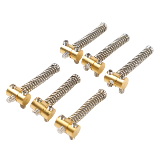 6 stk messing saler sett for TL halestykke Telecaster elektrisk gitar reservedeler