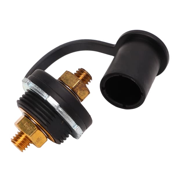 250A Batteri Terminal Connector 3/8in Stærke Messing Stud Terminaler til Bil RV Båd Sort