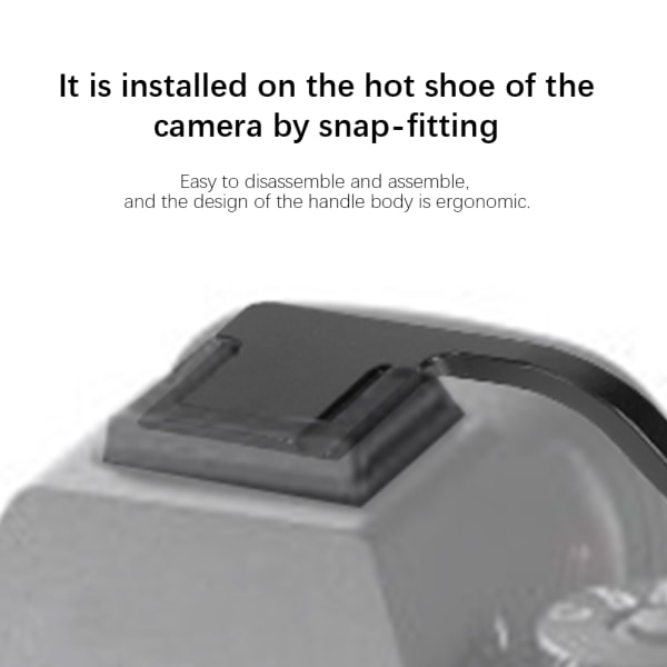 Kamerafinger Tommelhåndtak CNC-bearbeiding av aluminiumslegering Passer for Sony A6300/A6400/A6500