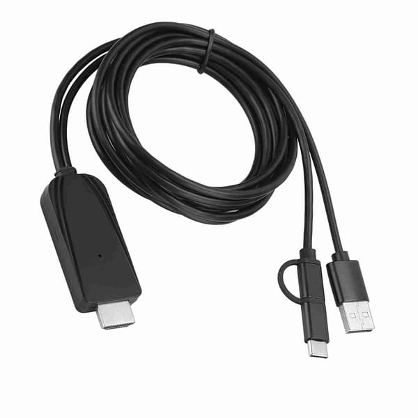 1080P HD USB C Adapterkabel Bluetooth Samme Skjermkabel for Android Mobiltelefon