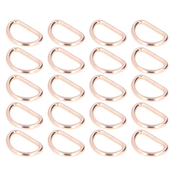 20 st D-ringar 4x38x23mm Stark Struktur Brett Använd Elegant Utseende DIY Hantverk för Väskor Plånböcker Armband Guld