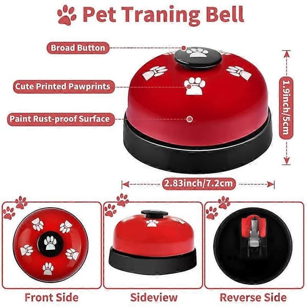 3-pack Dog Doorbells, Pet Training Bells for Going Out and Potty