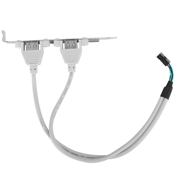 2-Port Bakpanelkabel USB2.0 Datorchassi Förlängning Nätverksadapter C0508