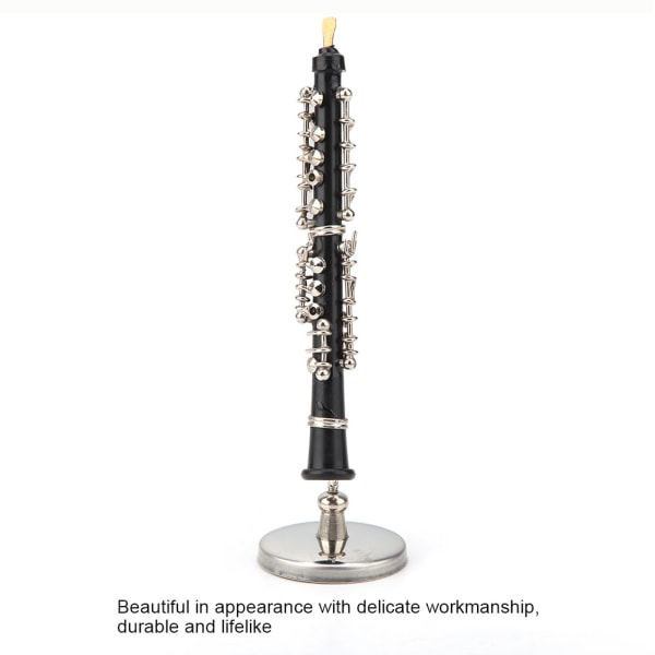 Mini Oboe Model - Musikinstrument Ornament til dekoration og visning