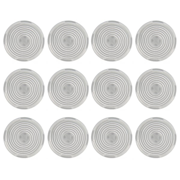 12 stk Arcade-knappdeksel, erstatning for mekaniske trykknappdeksel for Kailh, Cherry, TTC, Akko, Glorious brytere, hvite
