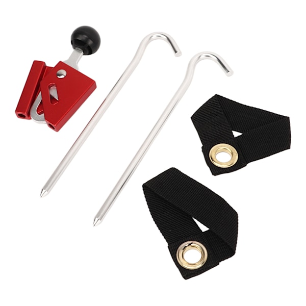Enkelt Teltsupport-Thimble Anti-Punktering Baldakinstang Top Caps Teltsstang Aluminium Legering Camping Tilbehør 6mm Rød
