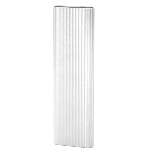 SSD-kabinet M.2 NGFF SATA-adapterboks B-nøgle B+M-nøgle Ekstern harddisk-etui til Win Xp/7/8/(sølv) Argent
