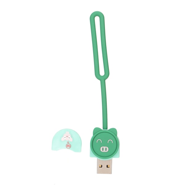 USB2.0 U-levy, tukee kuumakytkentää ja Plug and Play -toimintoa, erittäin vakaa, vihreä porsas-ulkonäkö, piirretty USB-tikku, USB-muistitikut 128 Gt