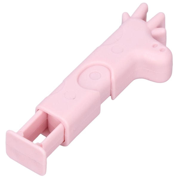 Förslutningsklämmor Stark Klämkraft Fuktsäker Giraffdesign Plastpåsklämmor för Matförvaring Brödpåsar Snackspåsar Rosa