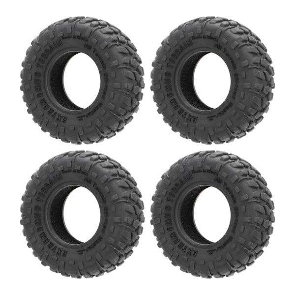 4st 1,0 tums RC-däck Mjukt gummi All Terrain Ersättning RC-bildäck för Axial SCX6 1/6 RC-bil
