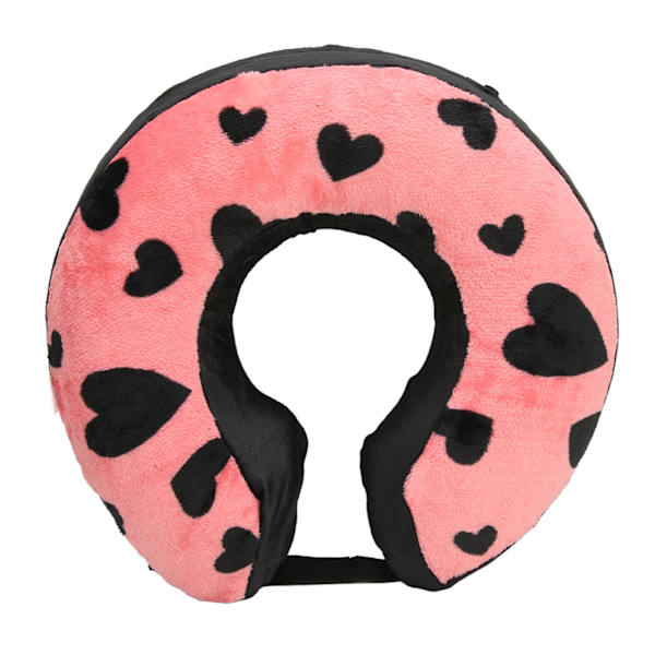Uppblåsbar Skyddande Halskrage för Husdjur Justerbar Mjuk Halskrage för Återhämtning för Små, Medelstora och Stora Hundar och Katter Love Peach Modell S