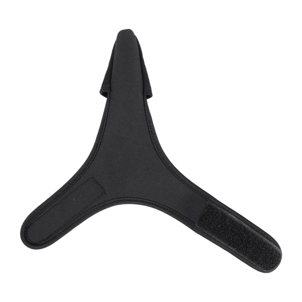Svart Bekväm enkel pekfingerskydd Unisex elastisk bandhandske för utomhusfiske