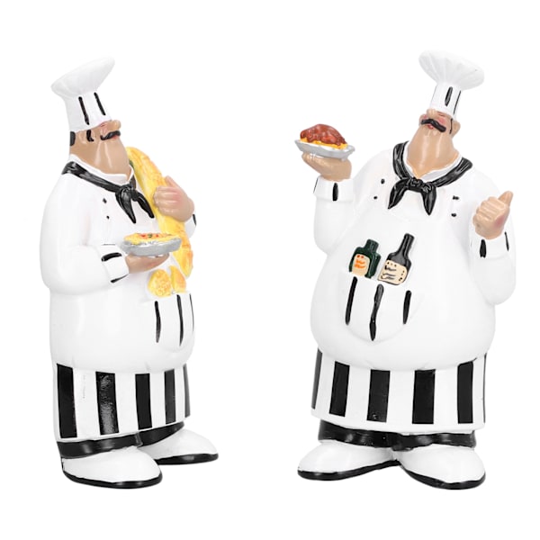 Retro Chef Resin Tredimensionell Väggdekoration för Kök Hotellvägg