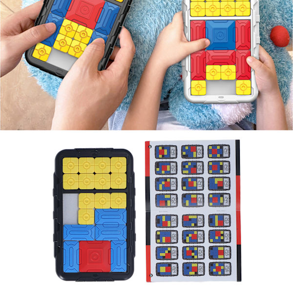 Black Kids Sliding Puzzle Board: Udvikl logisk tænkning og udfordringer for børn