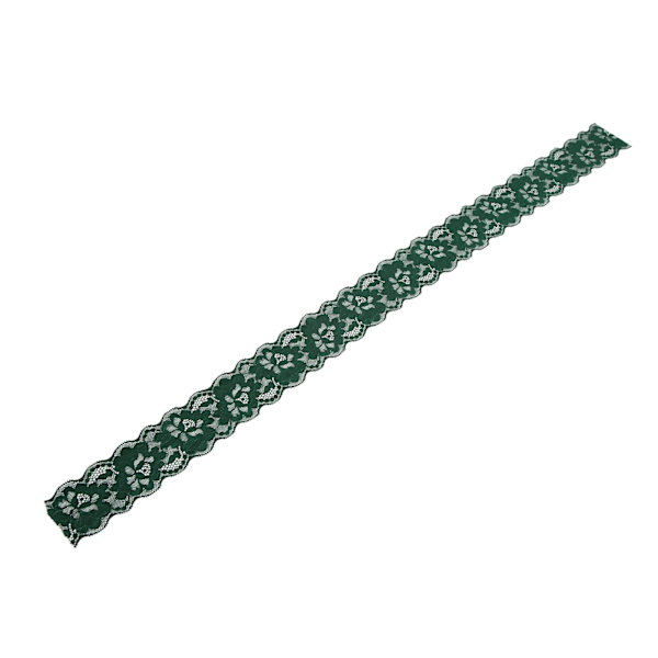 Spetsband 10yd Långt 2.6in Brett Mjukt Hudvänligt Hållbart Lätt att Klippa Bred Användning Elegant Stil Sömnadsspets Svartaktigt Grön