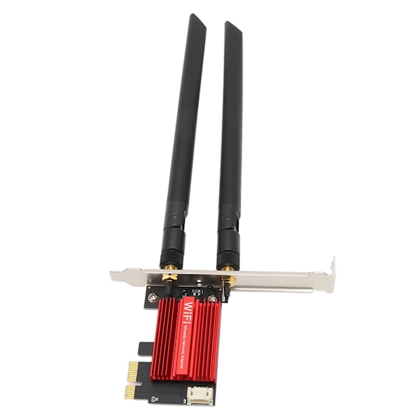 PCIe Nätverkskort 2.4GHz 300Mbps 5GHz 867Mbps Dubbla Antenner MU MIMO BT4.2 PCIe WiFi Adapterkort för Stationära Datorer