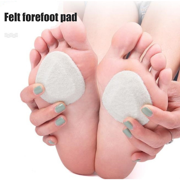 5 par Metatarsal filtdynor Andas framfotssula Fotdyna för fotbesvär Lindring för vandring utomhus Vit