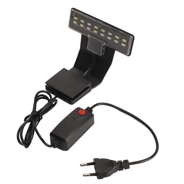 Akvarie Klips-På-Lys Professionel Høj Lysstyrke Mini Ultratynd LED Akvarie Lys EU Stik 220V Sort Skal Tricolor Skift