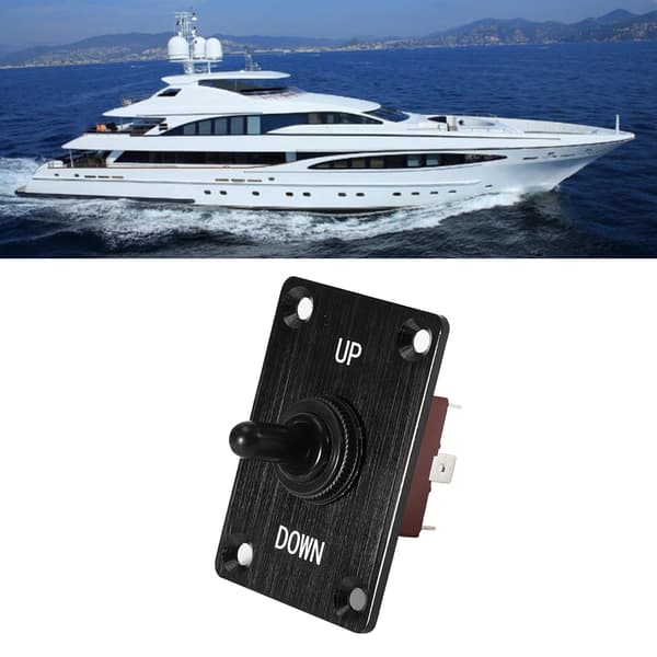 12V Aluminium Vinsj Kontrollpanel Vippebryter for Yachtbåt