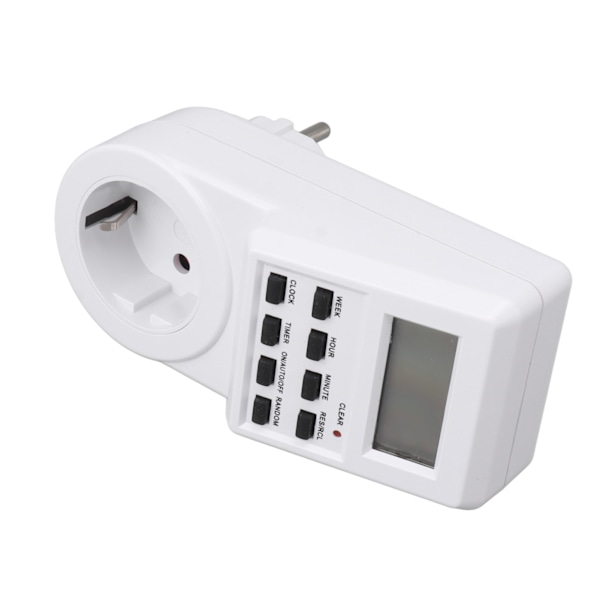 Innendørs Mini Uttak Timer Digital Nedtellingstimer Uttak Innendørs Tidstyrt Strømbryter med Nedtellingsstrømavstengningsbeskyttelse EU-plugg 230V 16A 3680W.μ