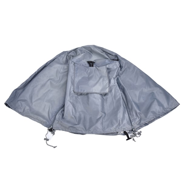 79x53x50.8cm Utomhus Hundbur Överdrag Solskydd Vattentät Husdjursbur Överdrag för Tråd Hundburar Grå
