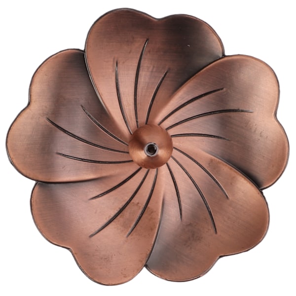 Røgelsespindholder Retro Elegant Unik Blomsterform Separat Design Rød Kobberfarve Røgelsespindholder