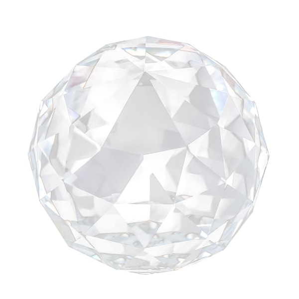 Klar kristallglaskula för hem- och hotellinredning - 60 mm/2,36 tum