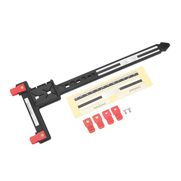 Arrow Måle T-Lineal Plast Præcis Compound Recurve Bueskydning Tuning T-Lineal til Bueskydning Sort